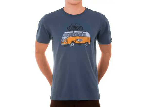 Cycology Road Trip MTB men's short sleeve t-shirt blue size M