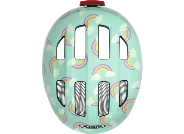 Abus Smiley 3.0 LED kids helmet Blue Rainbow