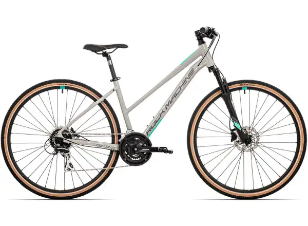 Rock Machine CrossRide 300 Lady gloss light grey/dark grey women's trekking bike