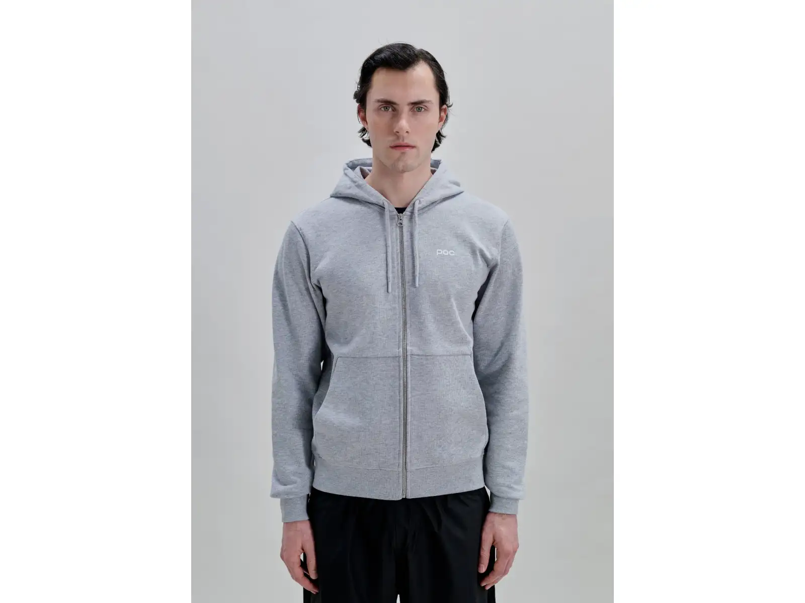 POC Zip Hoodie zip-up hooded sweatshirt Grey Melange