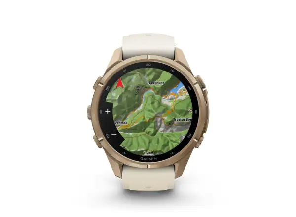 Garmin fenix 9 Pro inReach 43 mm smart watch Autumn gold titanium/Cream/french gray
