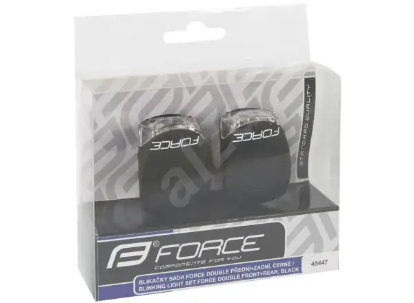 Force Double set of front and rear flashlights black