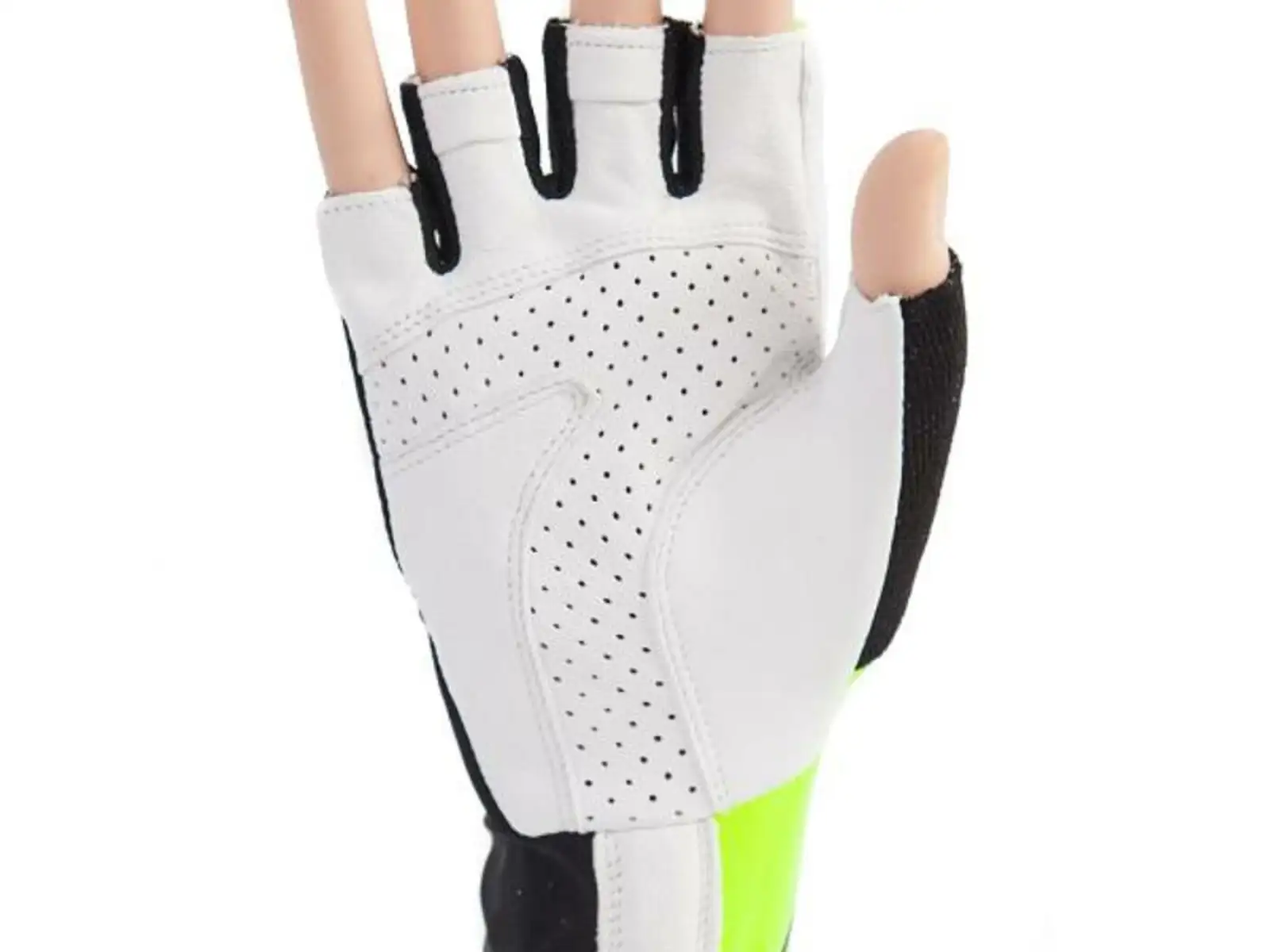 Crussis gloves black/yellow fluo size M