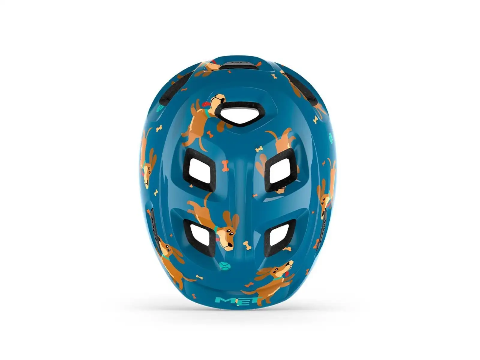 MET Hooray children's helmet blue dachshund