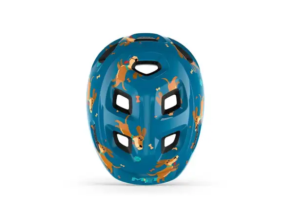 MET Hooray children's helmet blue dachshund