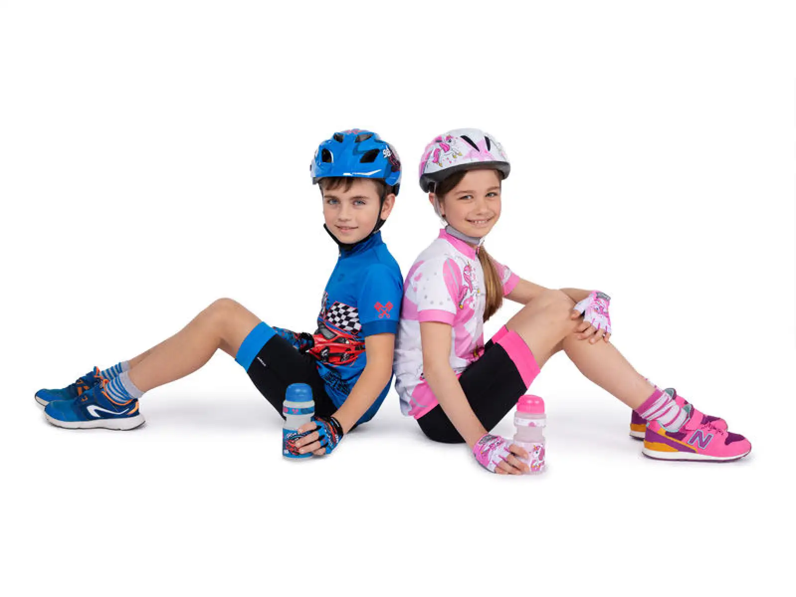 Etape Rio short sleeve kids jersey white/pink