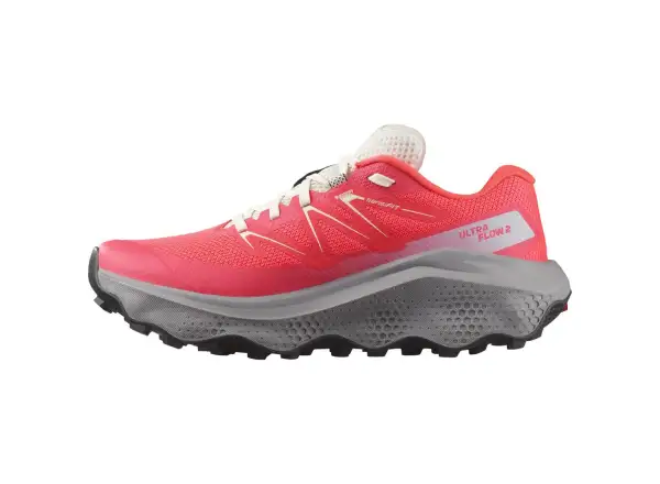 Salomon Ultra Flow 2 women's running shoes Coral Neon Flame/Gull/Icicle