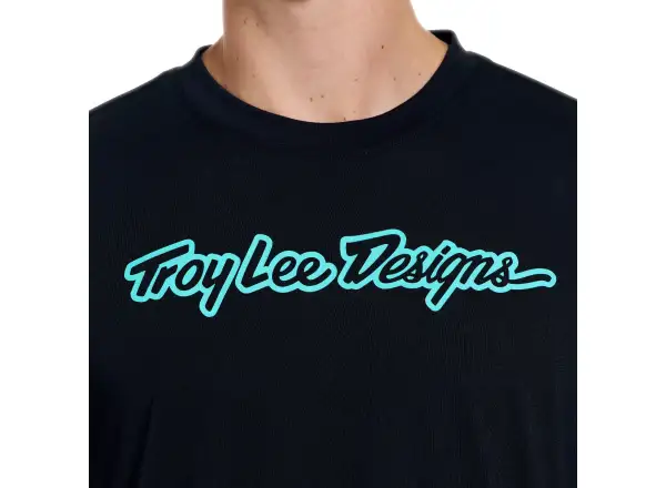 Troy Lee Designs Skyline Ride men's jersey Signature Black/Real Teal