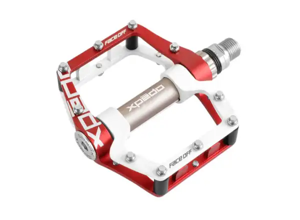 X-pedo Face Off 18 platform pedals red/white