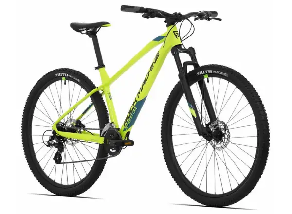 Rock Machine Manhattan 40-29 mountain bike gloss radioactvie yellow/black/petrol blue