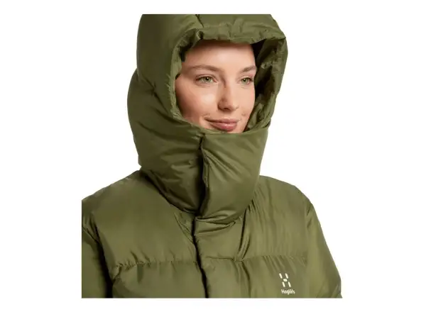 Haglöfs Long Down women's down coat green