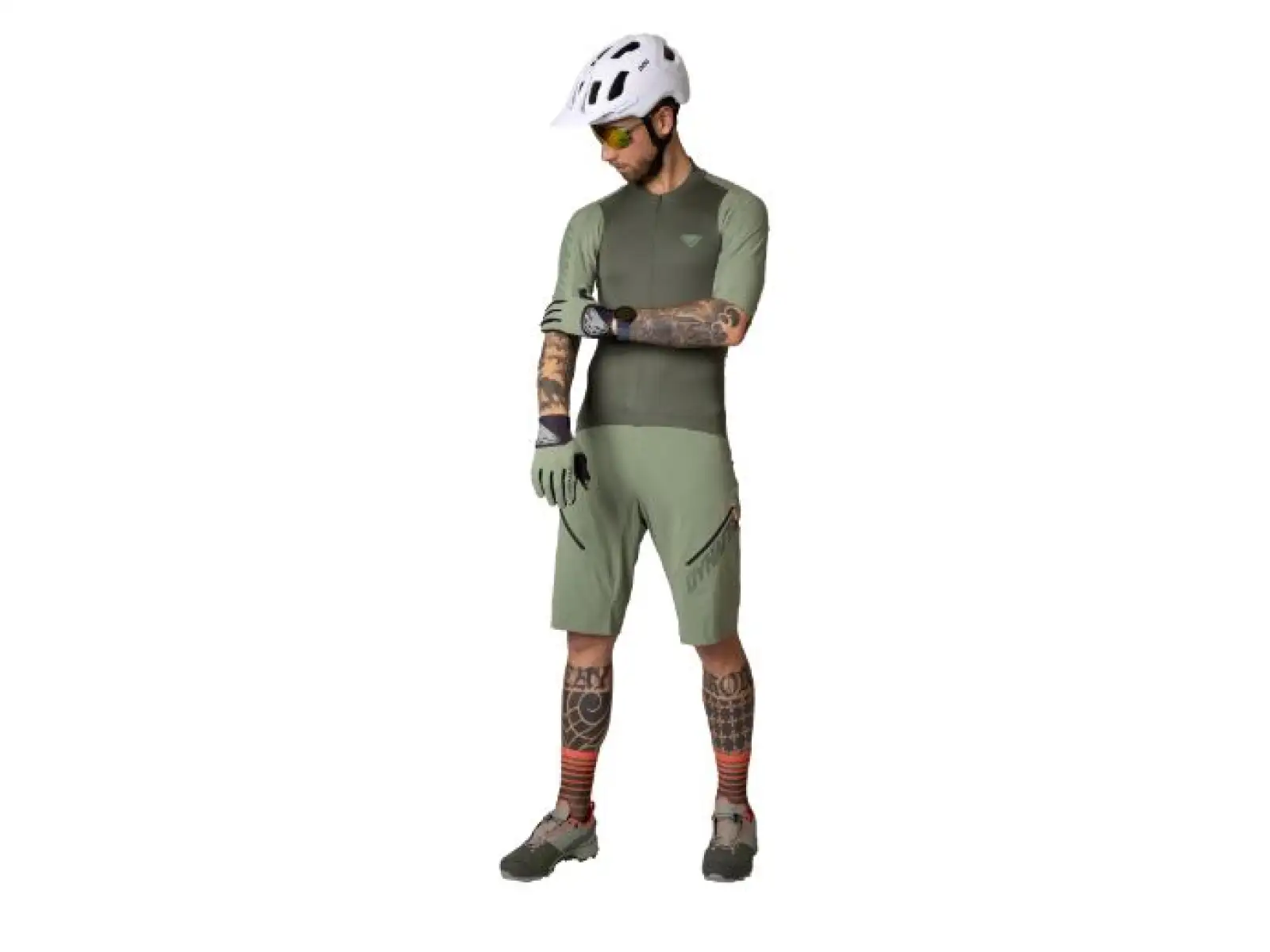 Dynafit Ride Light 1/2 zip men's jersey short sleeve Thyme