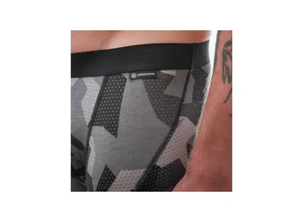 Sensor Merino Impress men's thermal shorts black/Camo
