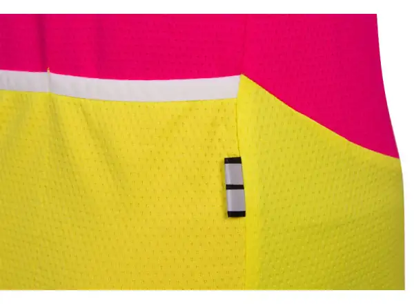 Etape Peddy kids jersey short sleeve pink/lime