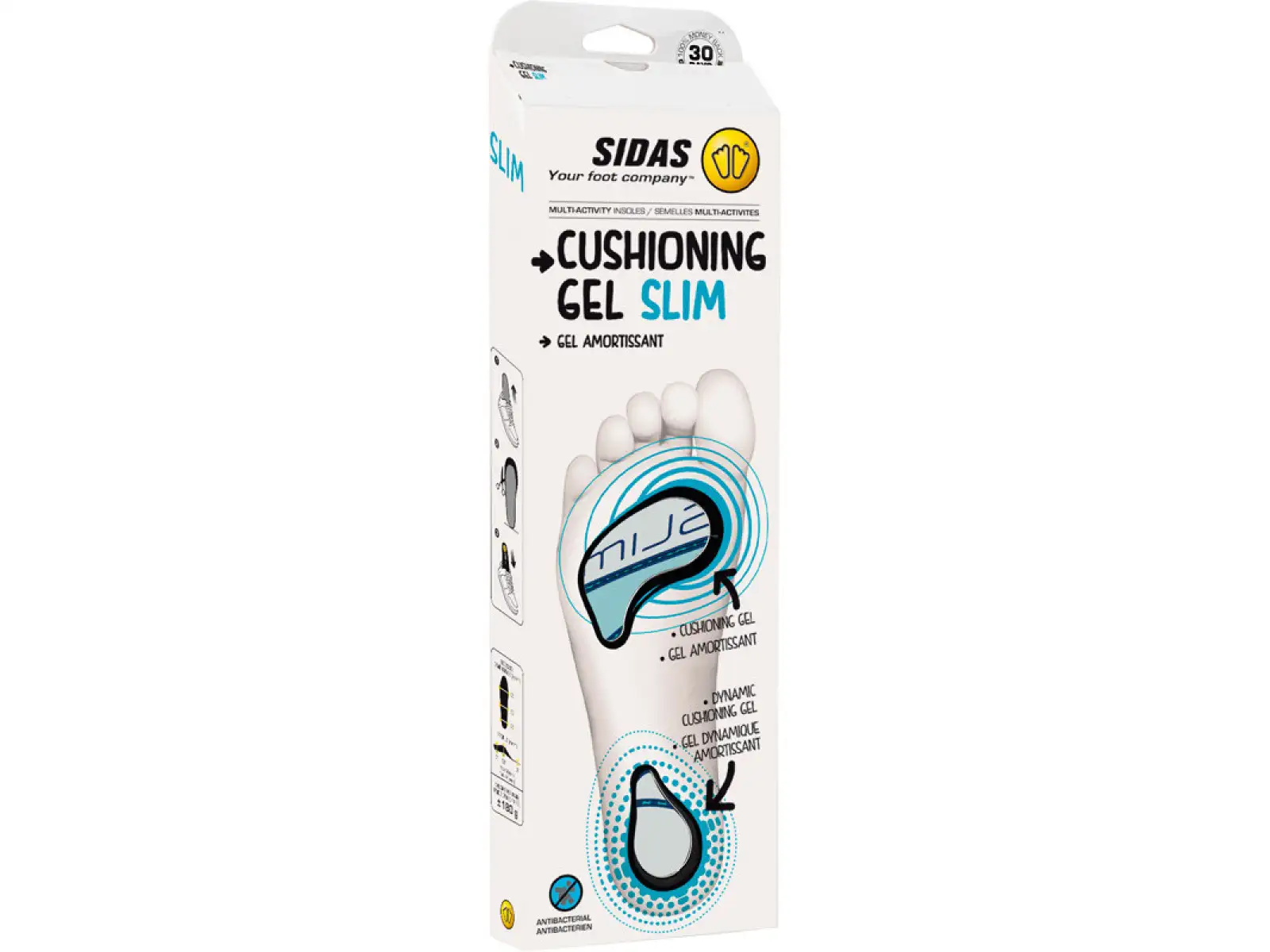 Sidas Cushioning Gel Slim insoles 1 pair