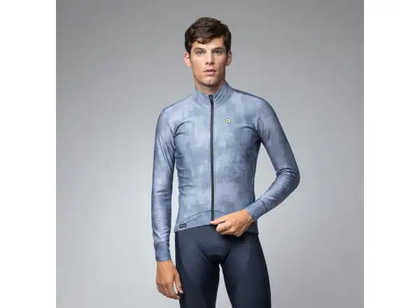 Alé PR-E Profile men's winter cycling jacket Powder Blue