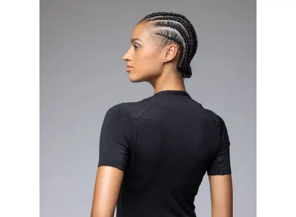 Alé Intimo Merino women's undershirt short sleeve Black