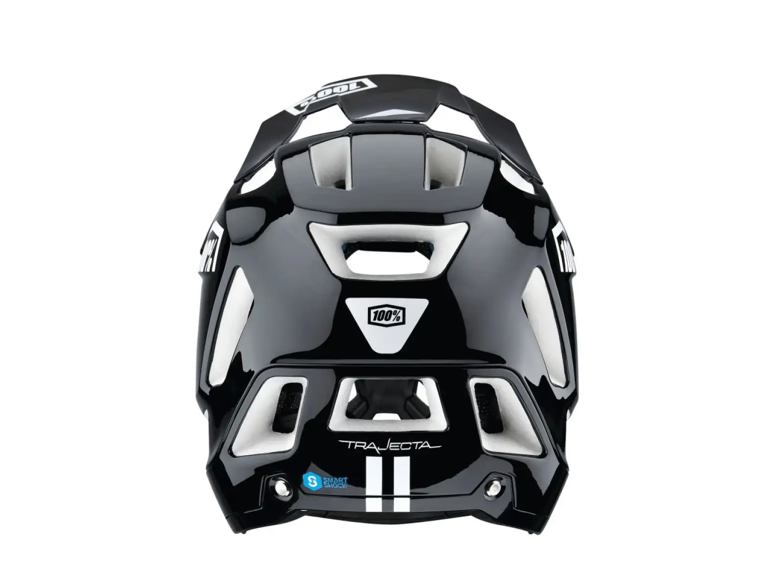 100% Trajecta w/Fidlock Helmet Black/White