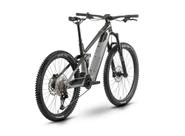 Raymon Tarok full suspension e-bike Grey sparkle/Carbon/Citron