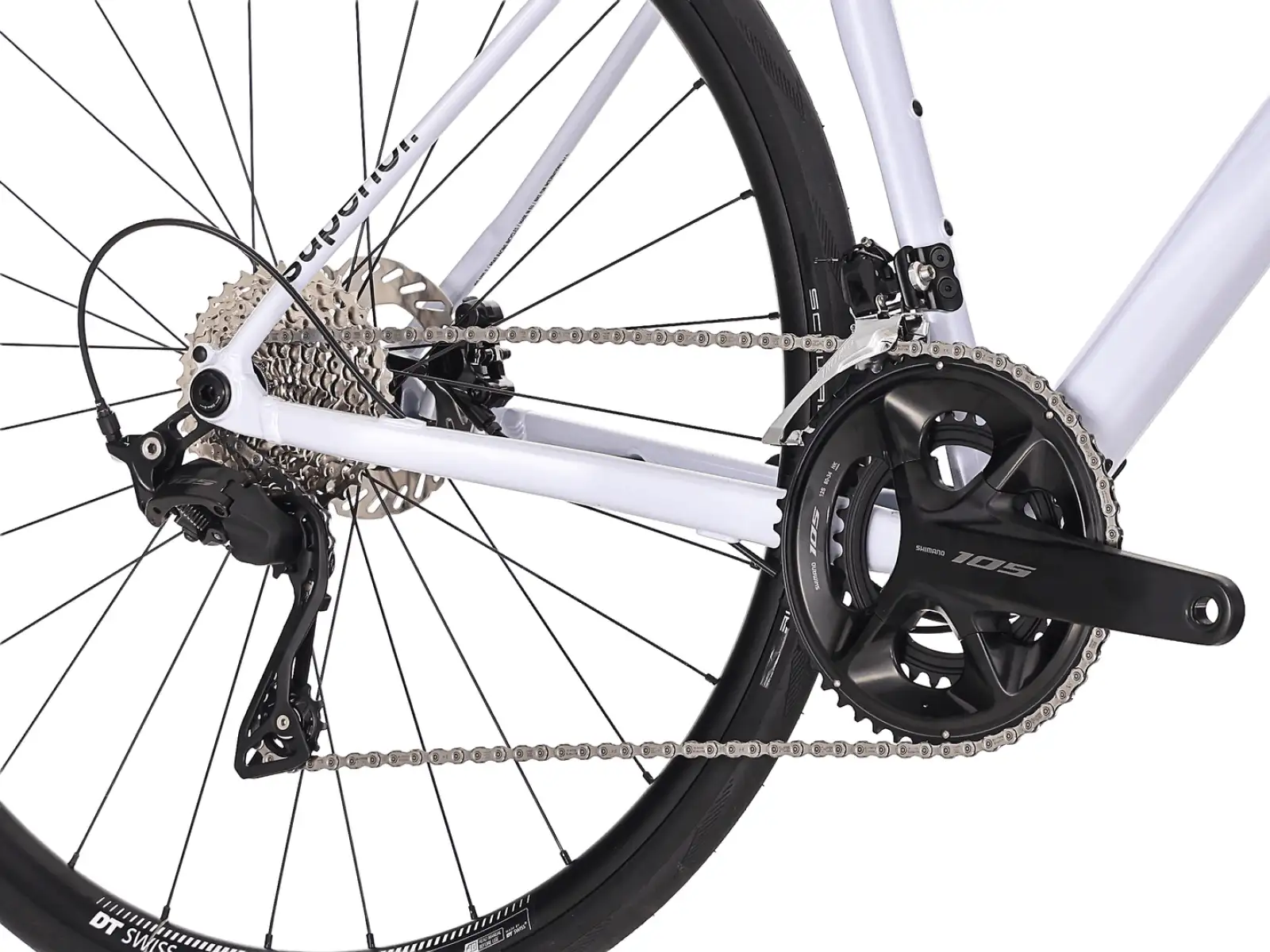 Superior XR 6.5 GF road bike Gloss Black / White