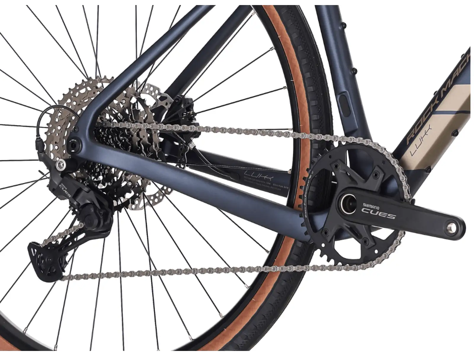 Rock Machine Lukk Cr 10 gravel bike Matte Deep Ocean Blue