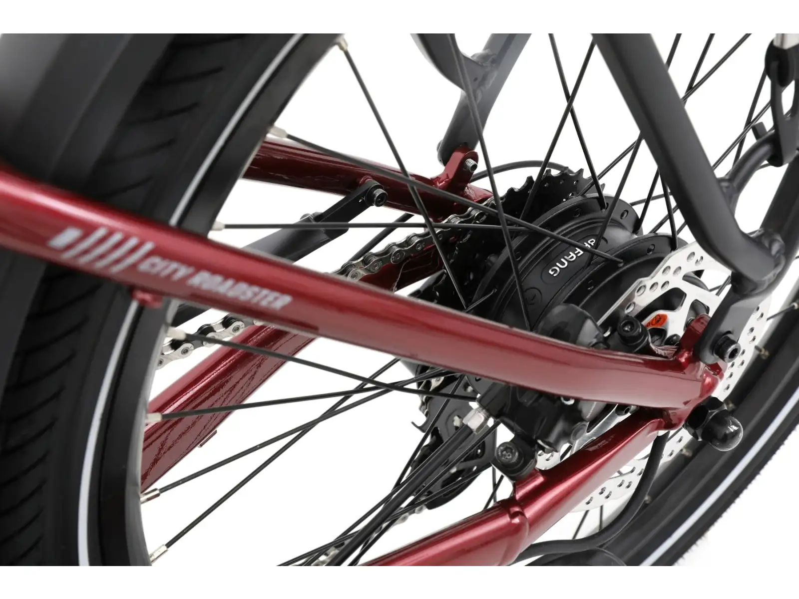 Apache Tanka 24 RX folding e-bike 363 Wh S/M burgundy