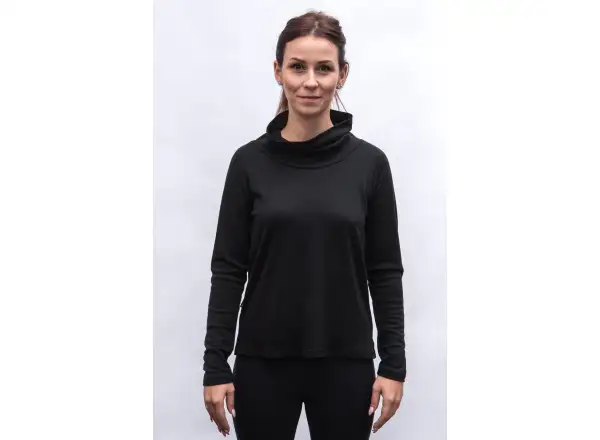 Sensor Merino Blend women's turtleneck black
