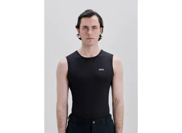 POC Layer Mid men's sleeveless base layer shirt Uranium Black