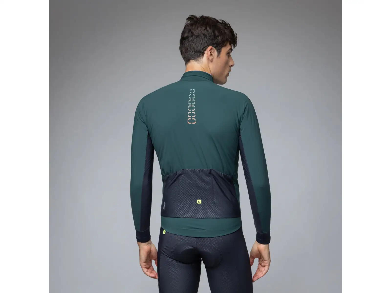 Alé R-EV1 Thermo Shield men's winter cycling jacket Bottle Green