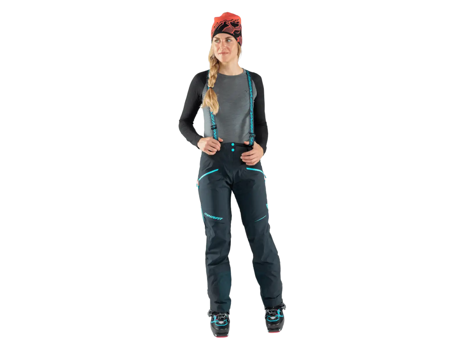 Dynafit Free Infinium Hybrid women's bib pants Blueberry
