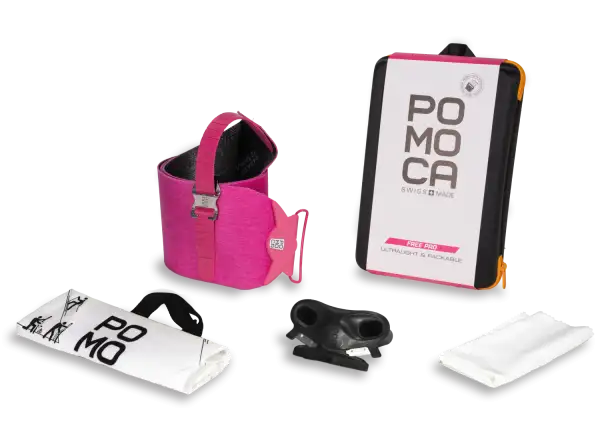 Pomoca Free Pro Ready2climb complete set climbing skins 123mm