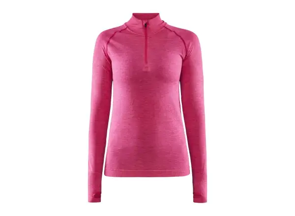 Craft CORE Dry Active Comfort Zip women's long sleeve shirt pink