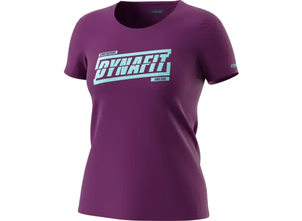 Dynafit Graphic Cotton women's t-shirt Royal Purple/Tabloid