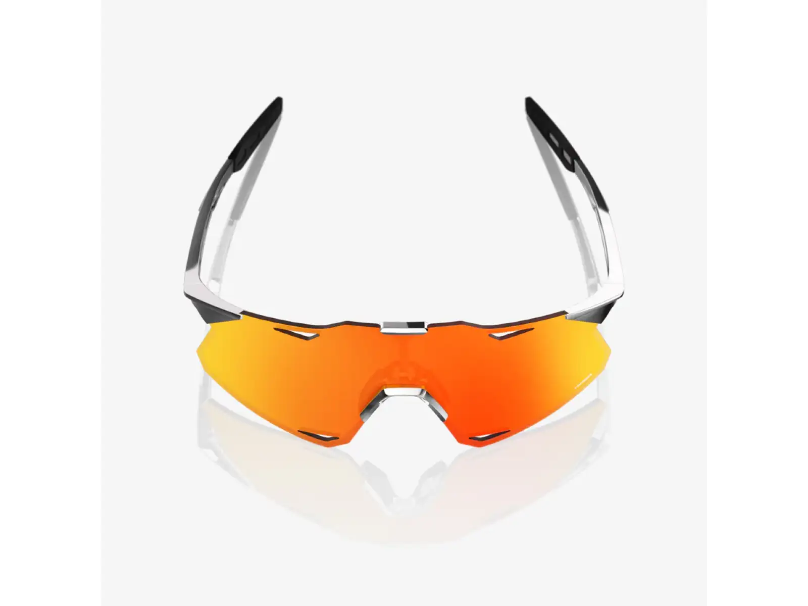100% Hypercraft glasses Black Chrome/HiPER Red Mirror
