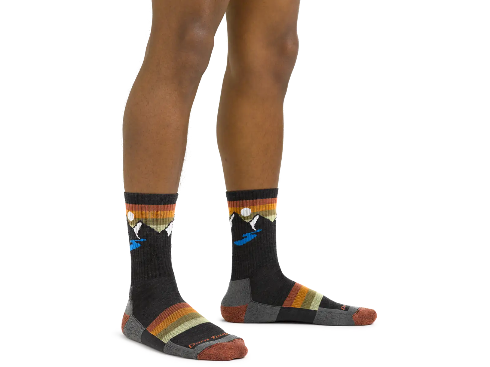 Darn Tough Sunset Ridge Micro Crew Lightweight Cushion men's socks Charcoal
