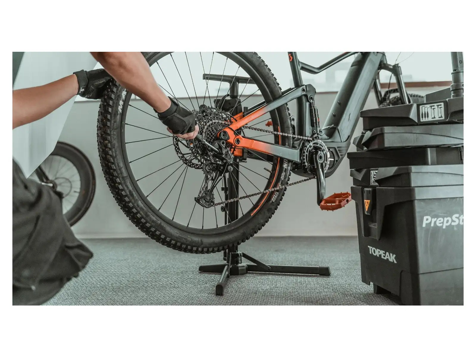 Topeak Transformer eUP workshop pump black/yellow