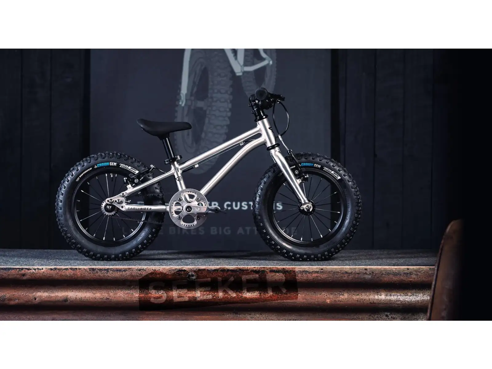 Early Rider Seeker 14 children's bike Brushed Aluminium