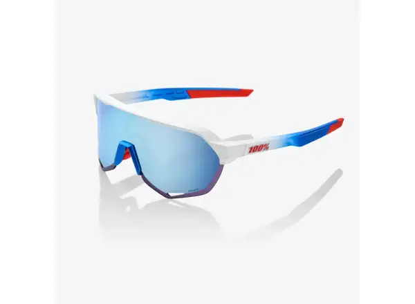 100% S2 Sports TotalEnergies Matte White/Metallic Blue/Blue Multilayer Sunglasses