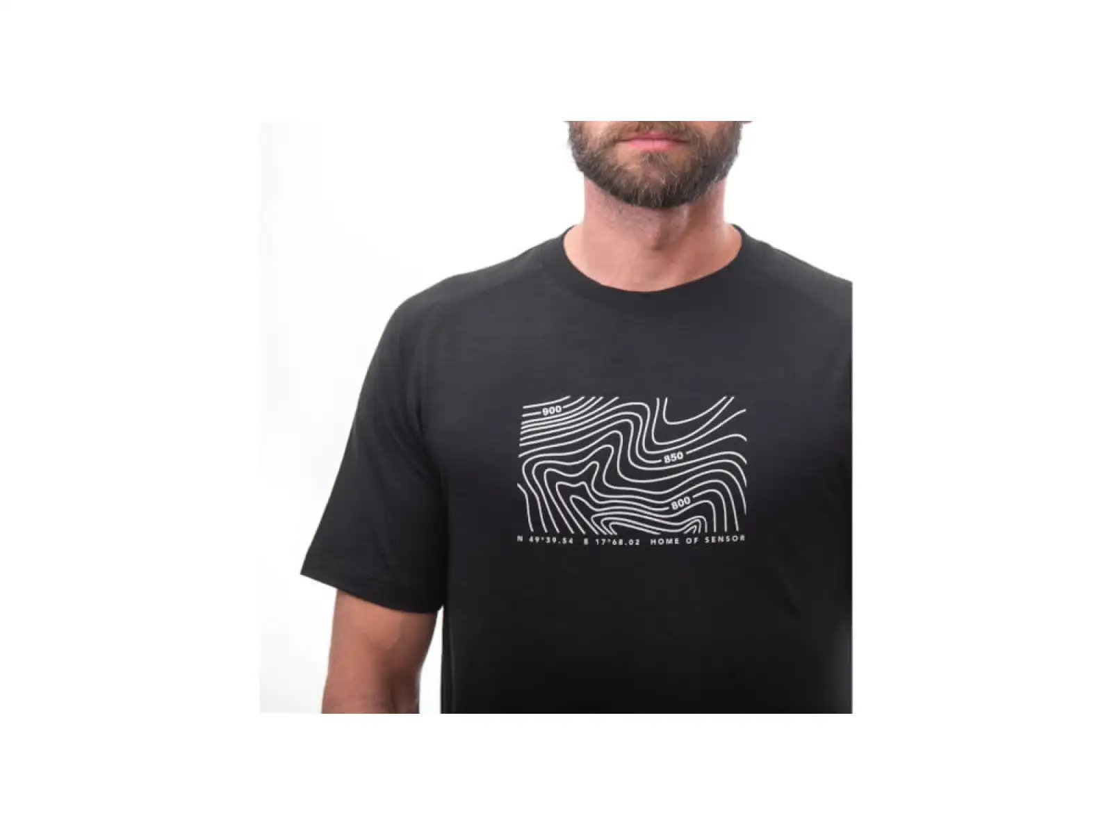 Sensor Merino Air PT Locate men's shirt short sleeve Black