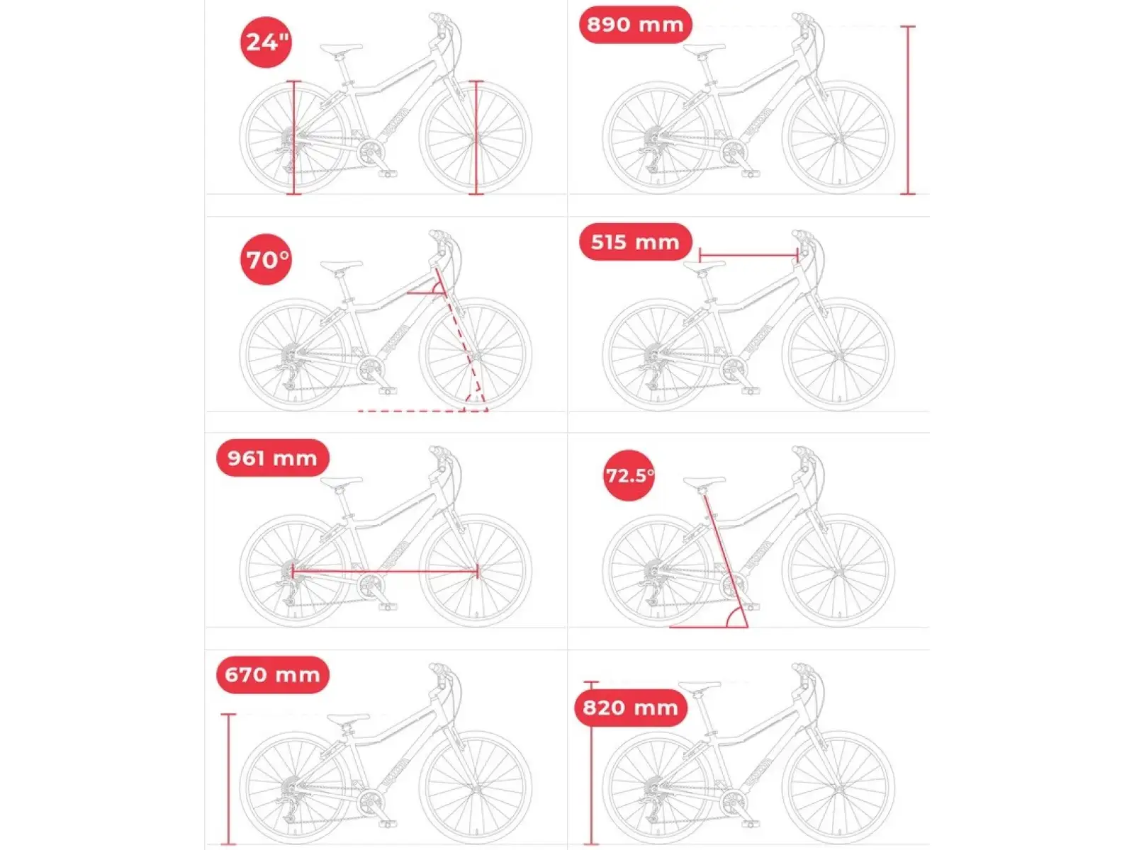 Woom 5 Moon Grey 24 children's bike