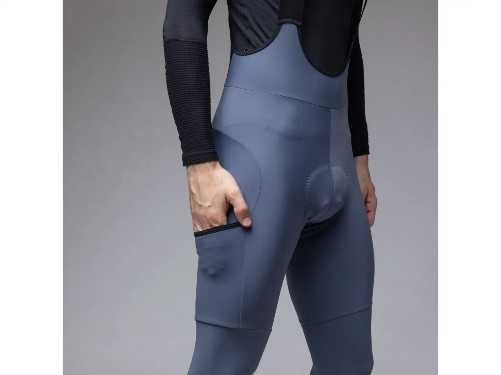 Alé Off Road - Gravel Stones Cargo 2.0 men's winter cycling pants Steel