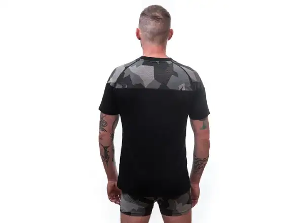 Sensor Merino Impress men's T-shirt short sleeve black/Camo