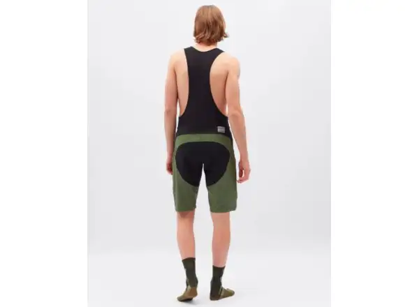 Silvini Barrea men's shorts with insert and bib Olive/Black