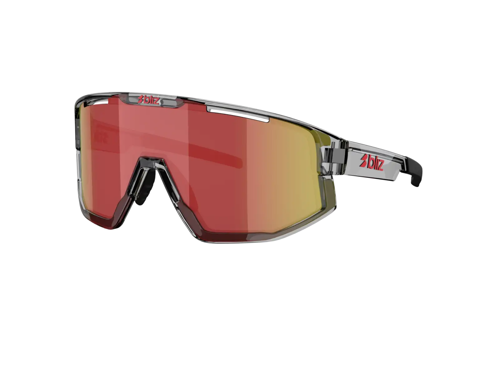 Bliz Fusion sunglasses Transparent Dark Grey/Brow Red Multi