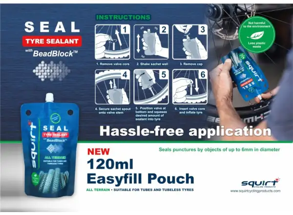 Squirt seal tubeless sealant 120 ml