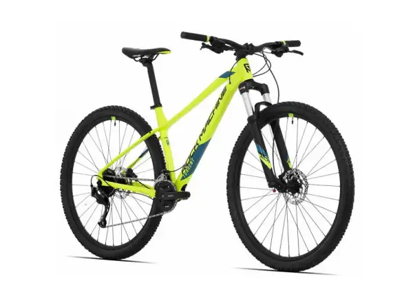 Rock Machine Torrent 20-29 mountain bike gloss radioactive yellow/black/petrol blue