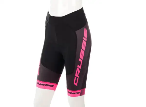 Crussis women's cycling shorts black/pink