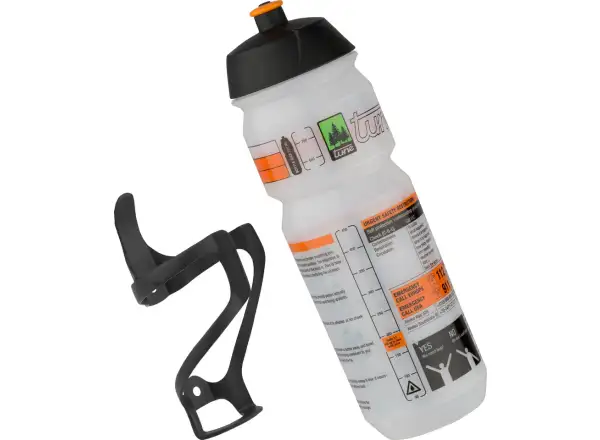 Tune Rechtsträger carbon side bottle cage right including bottle 0.75 l