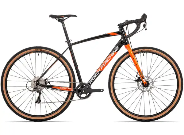 Rock Machine Gravelride 200 gravel bike Gloss Black/Brick Orange/Silver