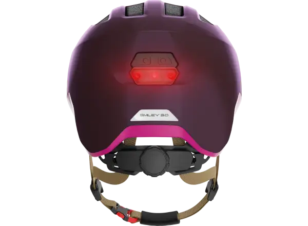 Abus Smiley 3.0 ACE LED kids helmet Royal Purple